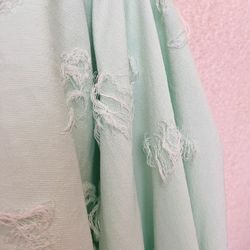 Mint Stretch Fabric, Remnant Fabric 