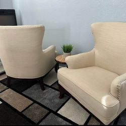 Two Matching Accent Chairs 