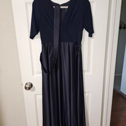 Blue Velvet Dress