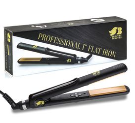 Beautify Beauties Professional Hair Straightener 1 Inch Ceramic Tourmaline Flat Iron