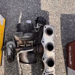 BMW N20 Turbocharger with Exhaust Manifold + Oil Line (Complete Turbo Set)