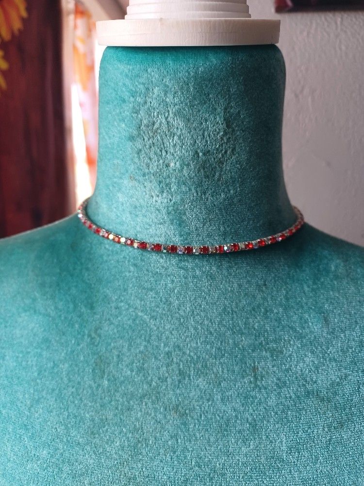 Rhinestone Choker Necklace 