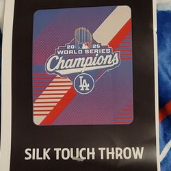 Dodgers 2025 WS Champions Throw/Blanket