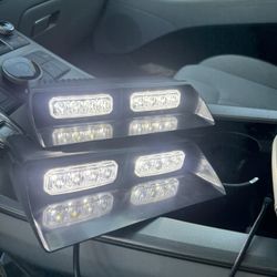 Emergency Dash Strobe Lights Interior Windshield Lights Hazard Warning Safety