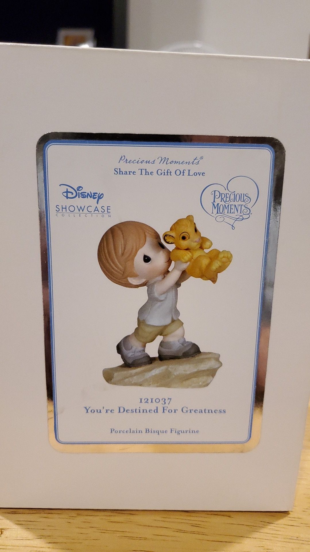 Precious Moments 121037 Disney Showcase The Lion King You're Destined for Greatness Bisque Porcelain Figurine