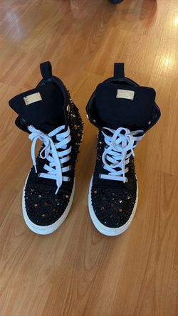 Philipp Plein Crystal Studded High-Top Sneakers