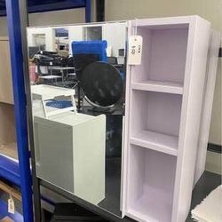 New medicine cabinet mirror bathroom wall mirror cabinet with storage 22x22x6 purple