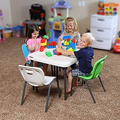 New Lifetime Kids Folding Table, Almond, 24”