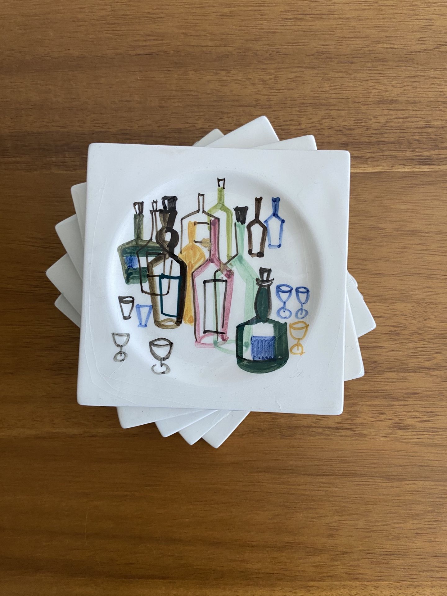 Ceramic Beverage Coaster Set