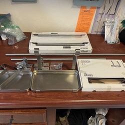 ikea racks/ rails and shelves stainless steel 
