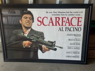 Scarface Poster with frame