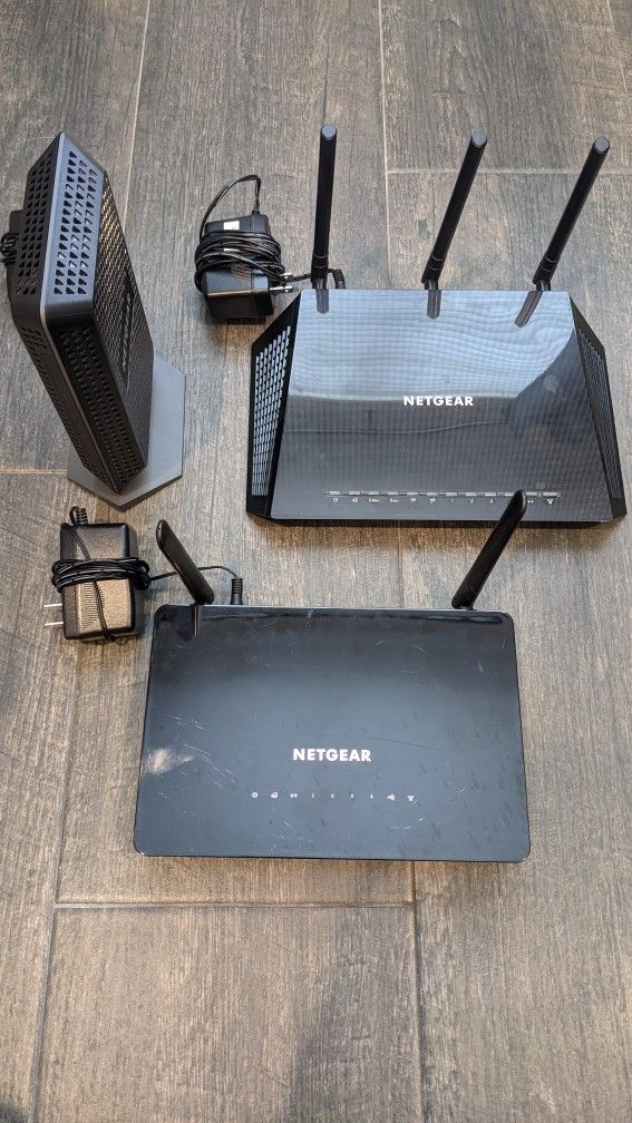 Netgear Router Bundle with Modem & Cat5 cables