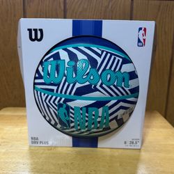 Wilson NBA DRV Plus Basketball Dazzle Camo Blue Outdoor Unisex Size 6 28.5” NEW