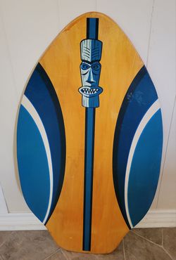 Boogie Board Wood Tiki Hawaii