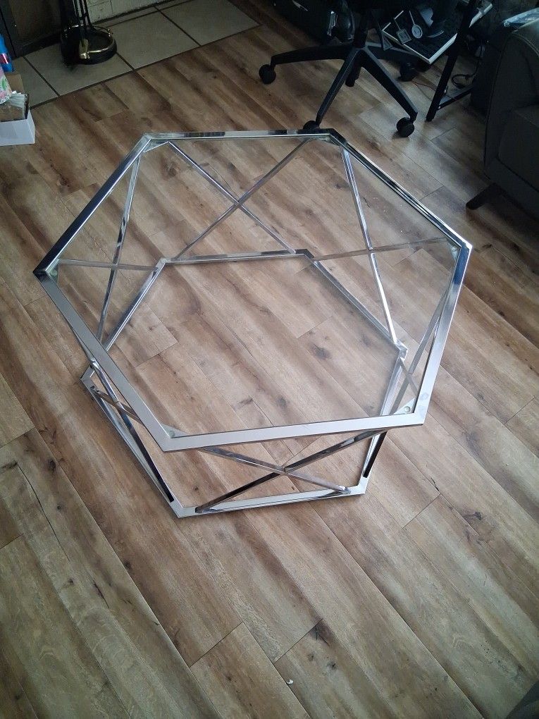 Glass Coffee Table 2 End Tables