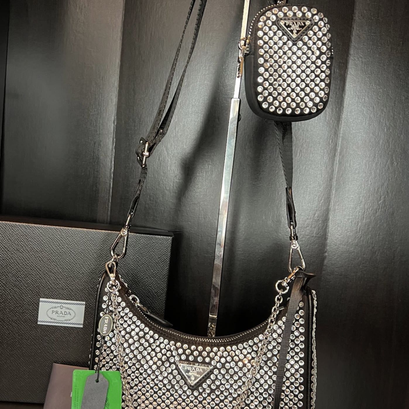 Prada Pink Crystal Re Edition Crossbody Bag for Sale in Queen Creek, AZ -  OfferUp