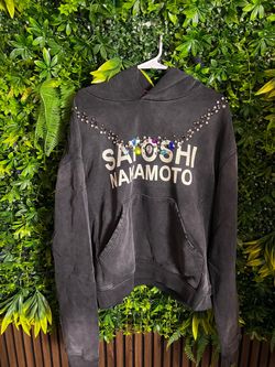 Satoshi Nakamato Studded Necklace Hoodie