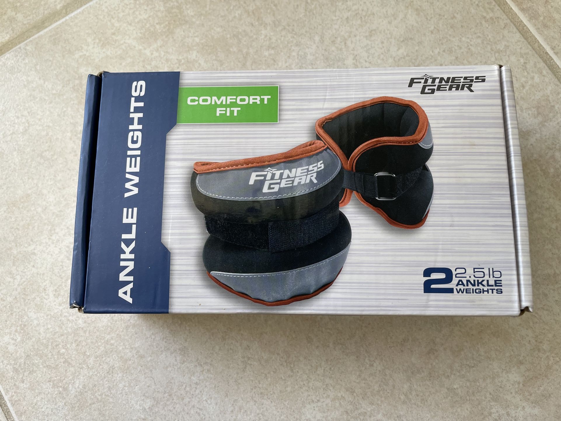 Fitness Gear 2.5 Lb Comfort Fit Ankle Weights