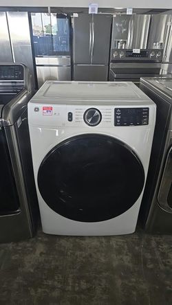 GE Front Load Electric Dryer – Stackable, Sensor Dry, White