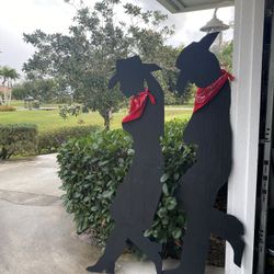 Life size Cowboy & Cowgirl Silhouette!!!