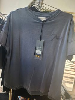 Rhude Men's Reverse Tee Sundry Steel Cotton Logo Accent Short Sleeve - 1 XS & 1 XL Available