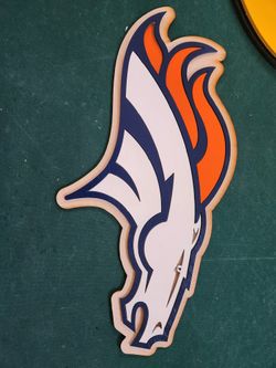 Custom Broncos sign 