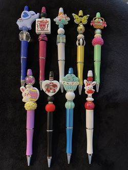 Silicone Beaded Pens 