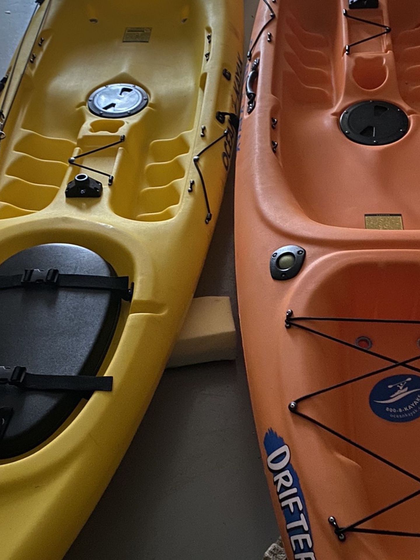Ocean Drifter 12’6” Kayaks & Trailer