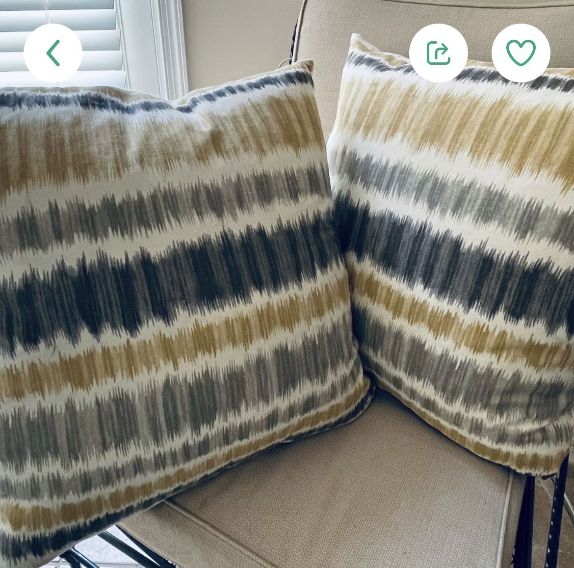 Pair Of Decortative Pillows ~ $10 For Both