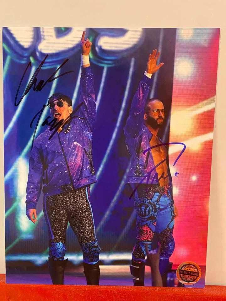 Autographed AEW Best Friends Chuck Taylor Trent Baretta 8x10 Photo