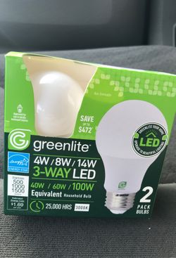 LED light bulb 3 way A19