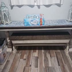 Table and bench