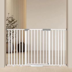 Extra Wide Baby Gate Fits 30-63 Inch Wide Opening, Toddler Pet Gate for Stairs Doorways