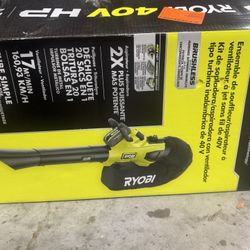 Ryobi 40v Leaf Vac And Blower Kit