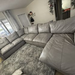 Leather Sectional Sofa 