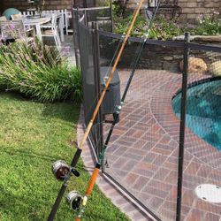 TWO (2) Big Game Saltwater Fishing Rods with Penn Senator Reels (6/0 & 4/0)