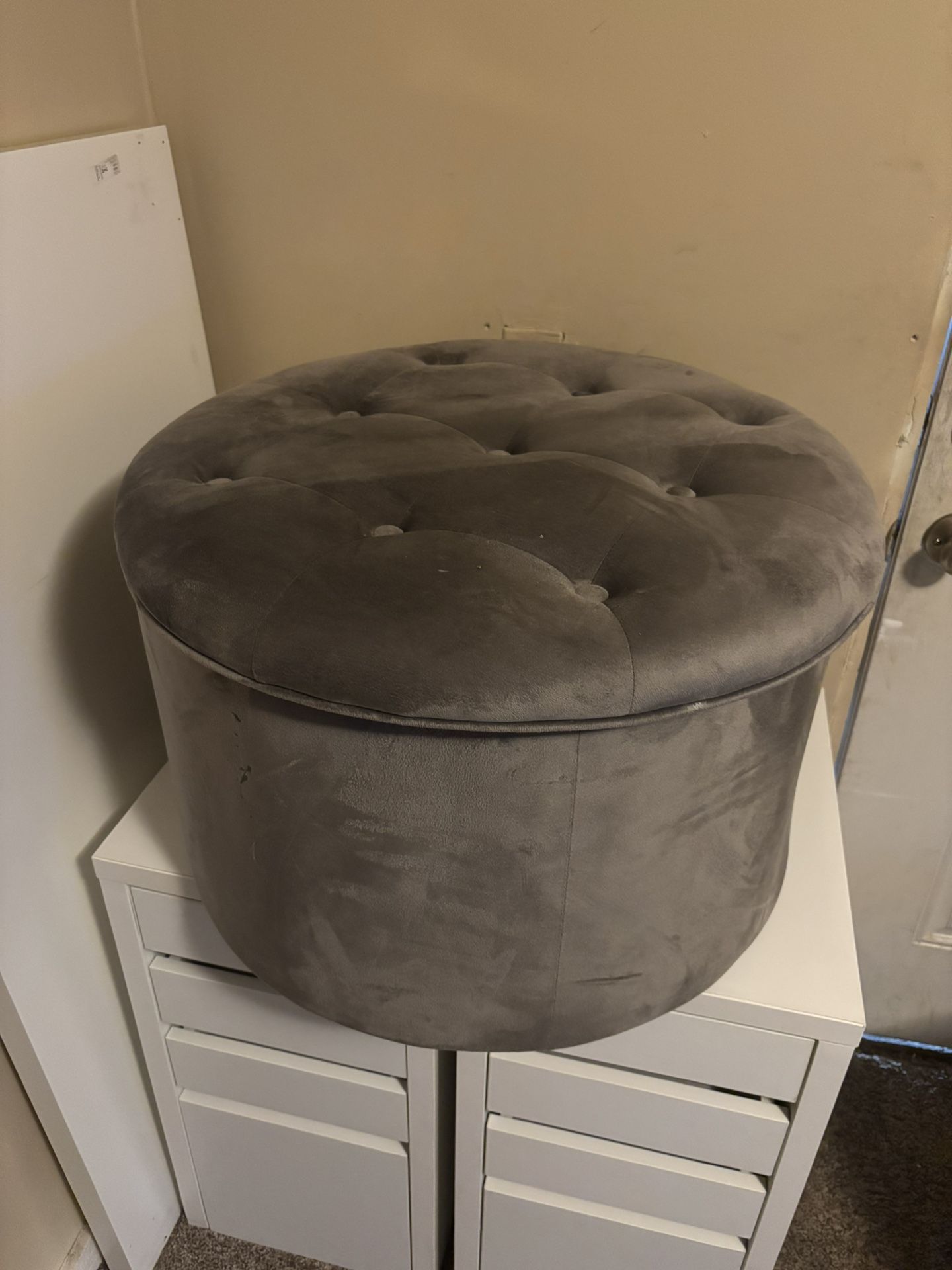 Tainoki Grey Storage Ottoman