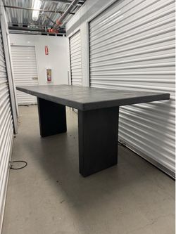Modern custom made concrete style table