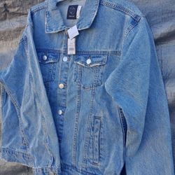 Jeans Jacket For Men Size M 
