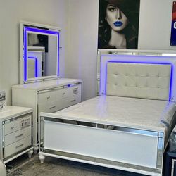 New 4pc bedroom set in box buy now pay after $39 down no credit needed