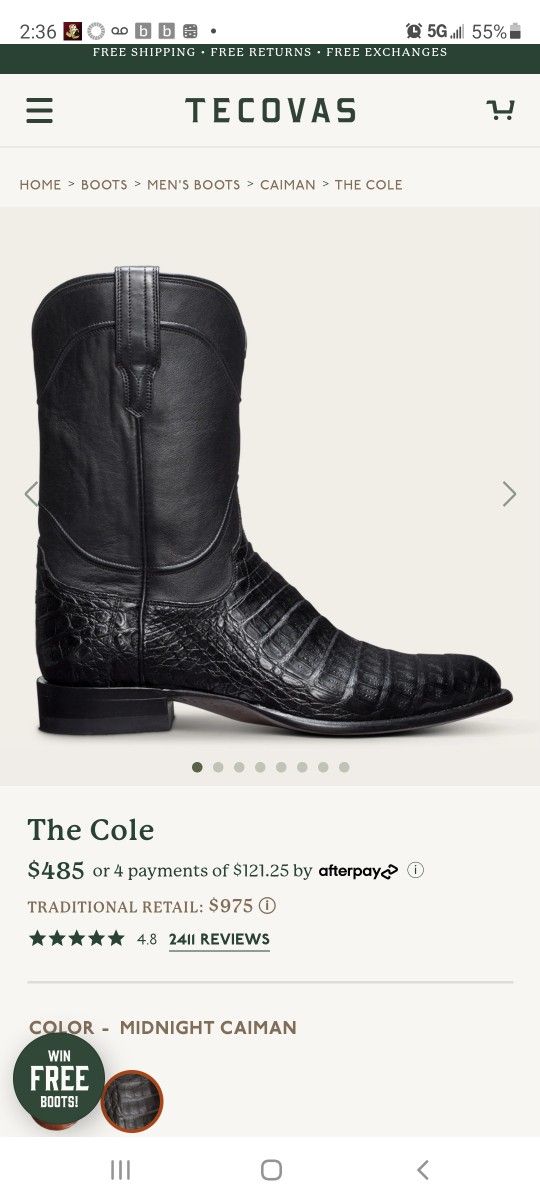 Tacovas fine boot size 11D