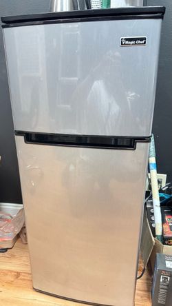 Magic Chef 4.3 Cu. Ft. 2-Door Mini Refrigerator + Freezer – Stainless