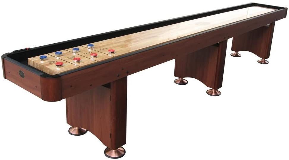 16’ Shuffleboard Table With Extra Accessories 