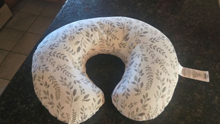 Boppy Original Nursing Pillow, Gray Taupe Leaves