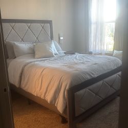 Grey Queen Bedroom Set $300