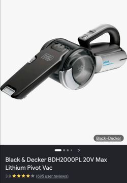 Black and Decker cordless vaccum missing charger.