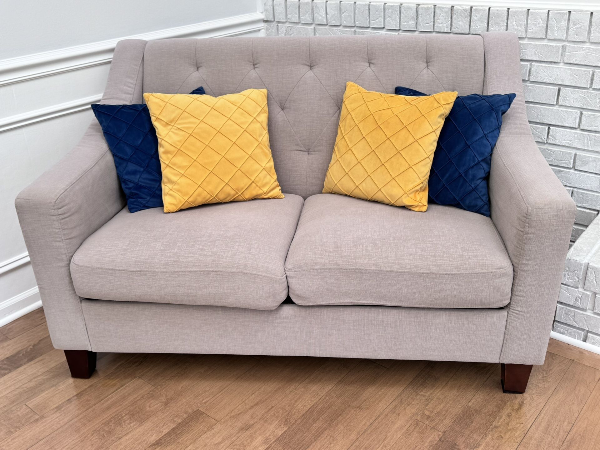 Living Room Set - Fabric - Loveseat, 2 Chairs And Nesting Coffee Table