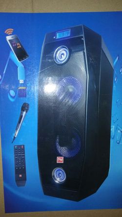 Bluetooth speaker sd card slot usb flash drive fm radio microphone included