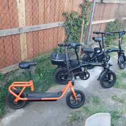 Firm Prices Only. Free Delivered In Person. Electric scooter Orenge $300! Folding ebike e-bike $350! Or better condition $400! Electric bike with keys
