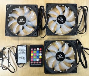 3 pack 12cm RGB Computer Case Fan, PC Cooling Fan